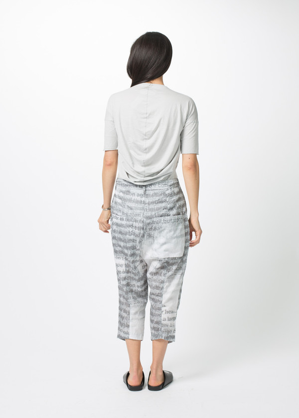 Rundholz BL Cropped Text Pants Rundholz BL Cropped Text Pants
