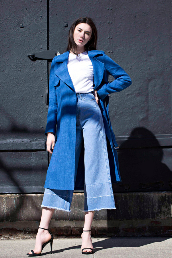 Lookast High Waist Wide Denim Pants- Light Blue Lookast High Waist Wide Denim Pants- Light Blue