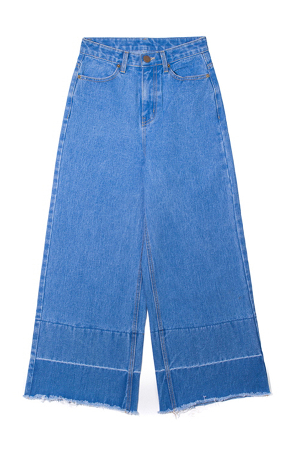 Lookast High Waist Wide Denim Pants- Light Blue Lookast High Waist Wide Denim Pants- Light Blue