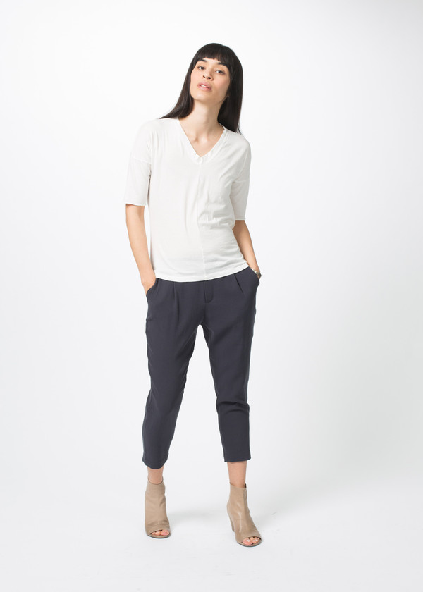 Kristensen du Nord Hi-Lo V-Neck Tee Kristensen du Nord Hi-Lo V-Neck Tee