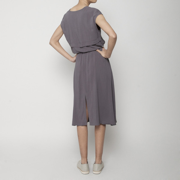 7115 by Szeki Folded V-Neck Drawstring Dress 7115 by Szeki Folded V-Neck Drawstring Dress