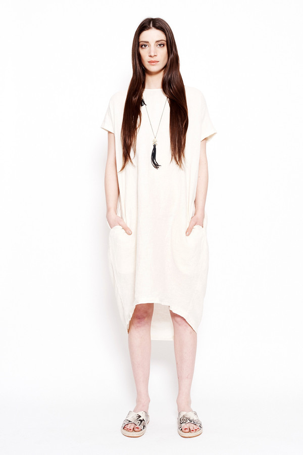 Black Crane Pleated Cocoon Dress Black Crane Pleated Cocoon Dress