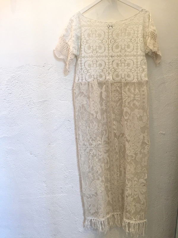Place Nationale Sleeved Kaftan Crochet Maxi Dress Place Nationale Sleeved Kaftan Crochet Maxi Dress