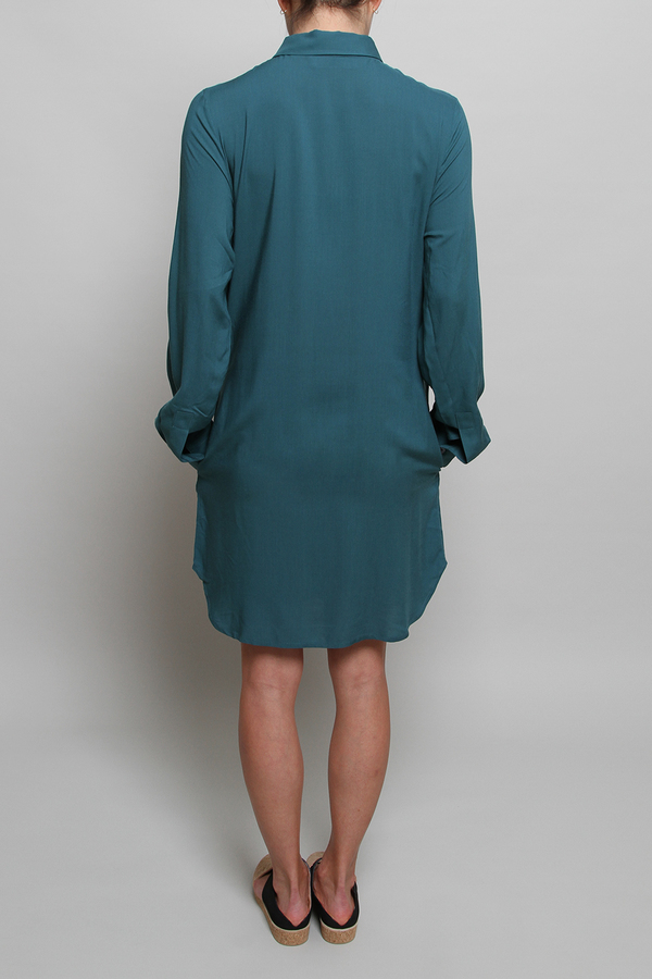 Chalayan Front Loop Dress in Shadow Green Chalayan Front Loop Dress in Shadow Green