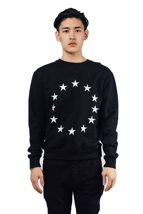 Men's Études Studio Etoile Crew Europa Black Men's Études Studio Etoile Crew Europa Black