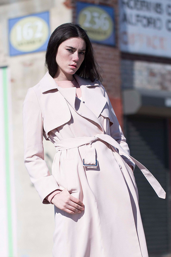 Lookast Soft Trench Coat- Blush Lookast Soft Trench Coat- Blush