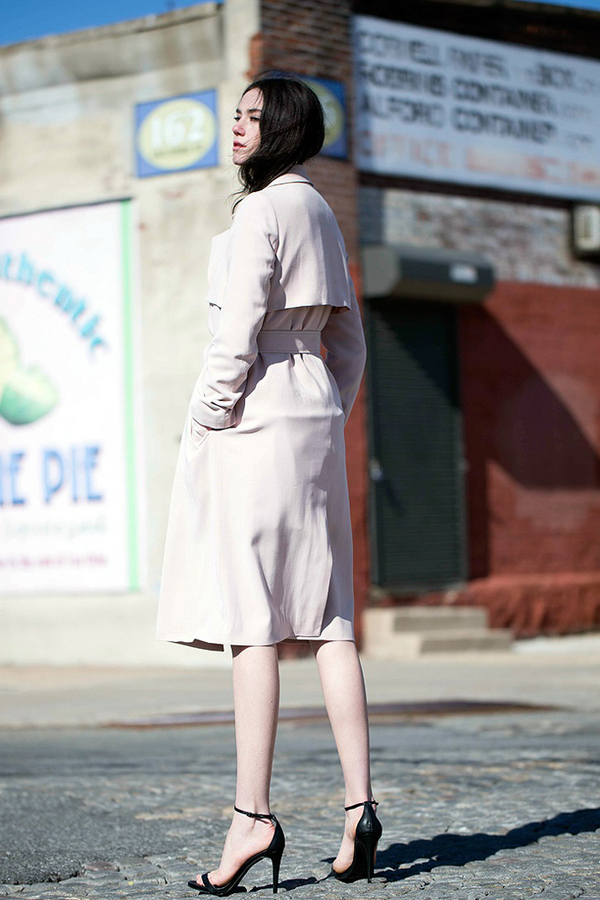 Lookast Soft Trench Coat- Blush Lookast Soft Trench Coat- Blush