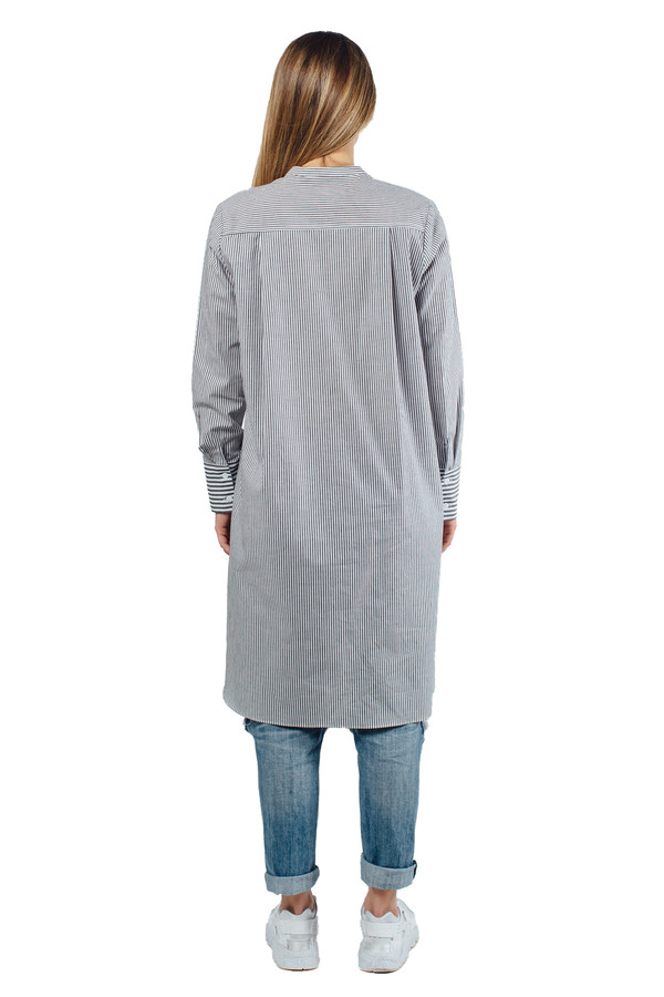 WU+SEN Meres Shirt Grey Stripe WU+SEN Meres Shirt Grey Stripe