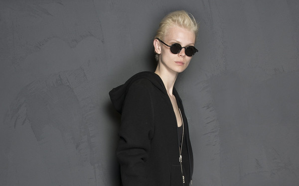 Damir Doma Mykita Grey Solid Round Sunglasses Damir Doma Mykita Grey Solid Round Sunglasses