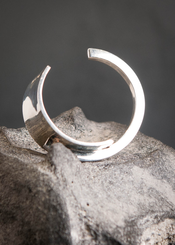 Pilar Olaverri Veneer Wood and Sterling Silver Cuff Pilar Olaverri Veneer Wood and Sterling Silver Cuff
