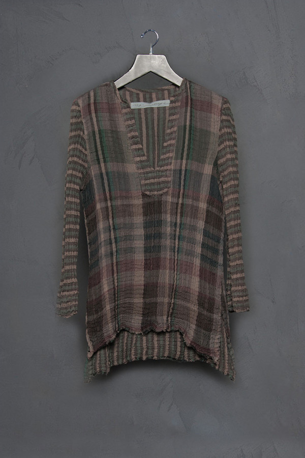 Raquel Allegra Crinkled V Neck Tunic Raquel Allegra Crinkled V Neck Tunic