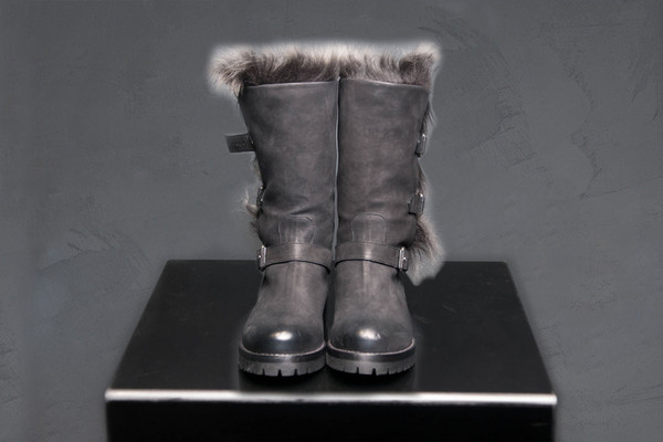 Sartore Buckled Fur Boot Fox Sartore Buckled Fur Boot Fox