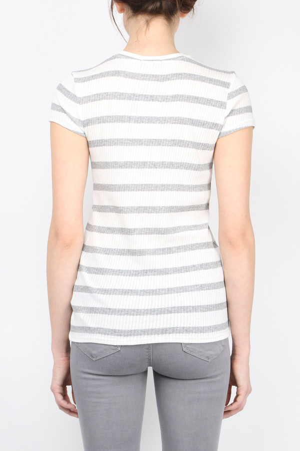 ATM Cap Sleeve Rib Crew ATM Cap Sleeve Rib Crew