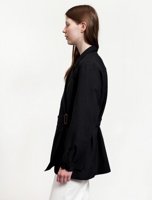 Lemaire Asymmetrical Jacket Black Lemaire Asymmetrical Jacket Black