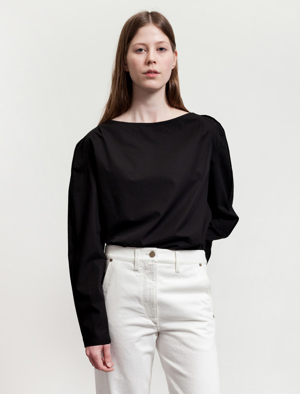 Lemaire Large Sleeve Blouse Black Lemaire Large Sleeve Blouse Black