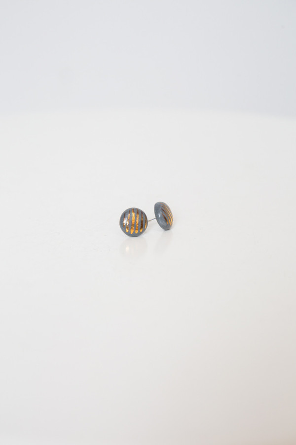 amber e lea striped tribal studs amber e lea striped tribal studs