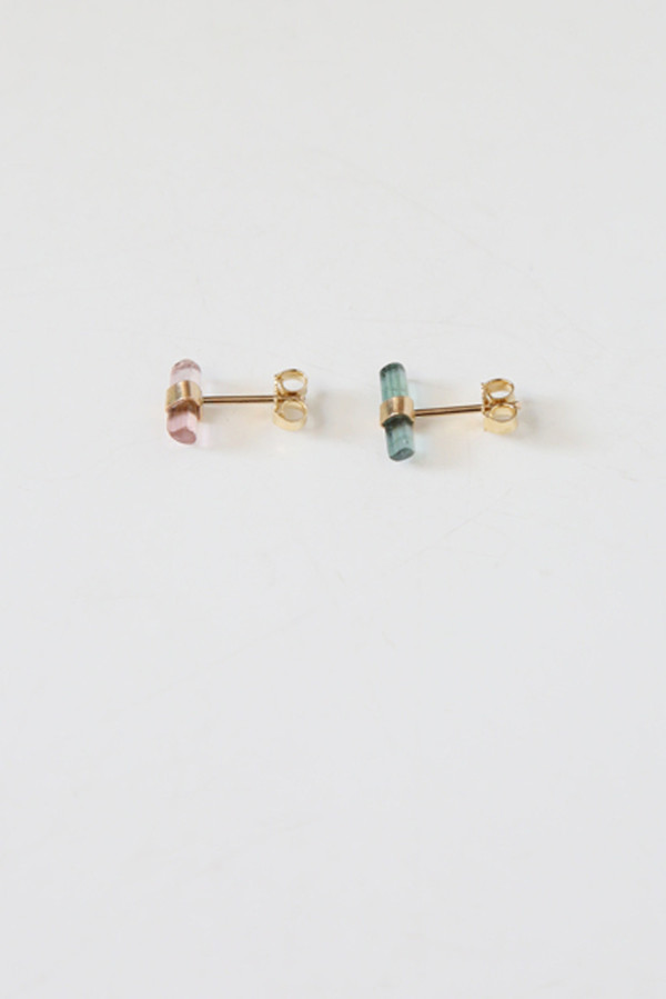 better late than never tourmaline stud singles (gold) better late than never tourmaline stud singles (gold)