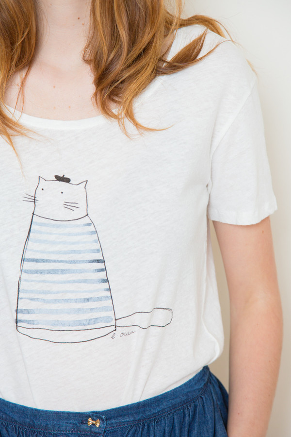 des petits rihane cat tee des petits rihane cat tee