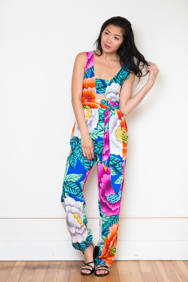 Mara Hoffman Rayon Cut Out Front Jumpsuit Mara Hoffman Rayon Cut Out Front Jumpsuit