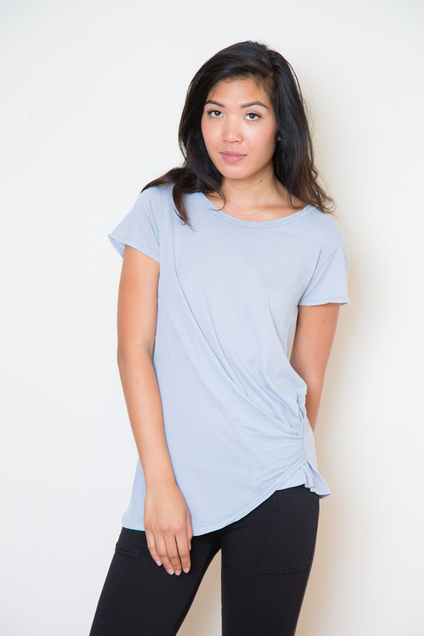 stateside silver crossover tee stateside silver crossover tee