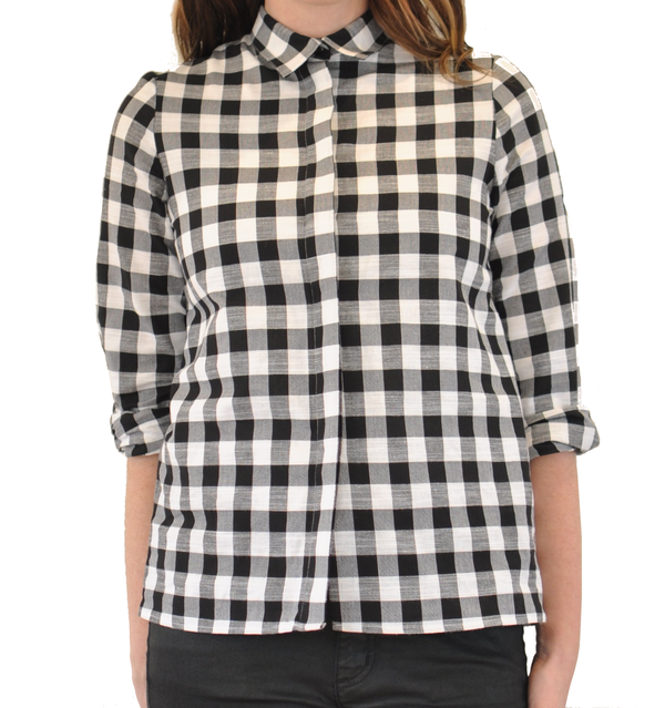 Diarte "Karol" Long Sleeve Checked Blouse Diarte "Karol" Long Sleeve Checked Blouse