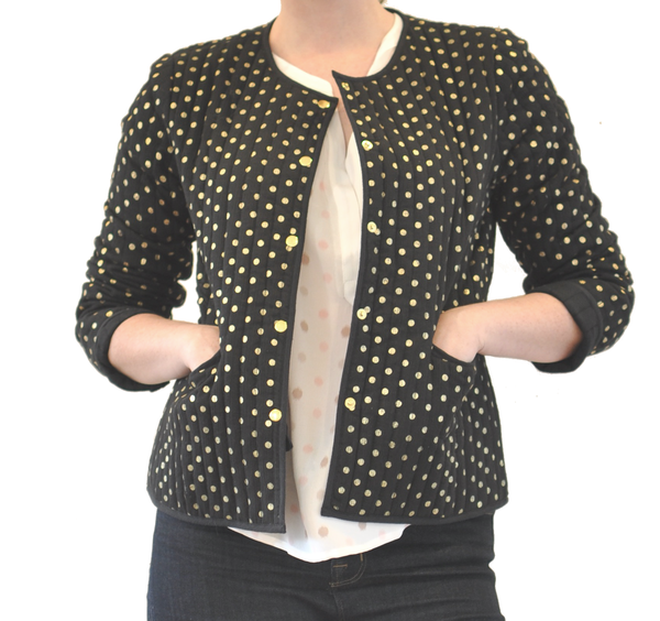 Storm & Marie "Issy" Black Jacket w/ Gold Spots Storm & Marie "Issy" Black Jacket w/ Gold Spots