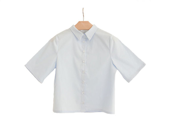 Kimem Poplin Cropped Shirt Kimem Poplin Cropped Shirt