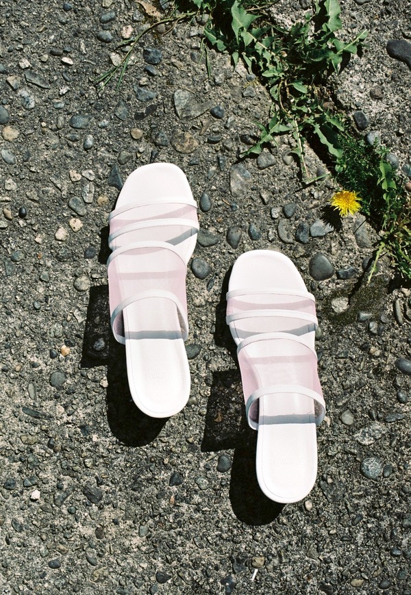 Maryam Nassir Zadeh Martina Slide - white / pink mesh Maryam Nassir Zadeh Martina Slide - white / pink mesh