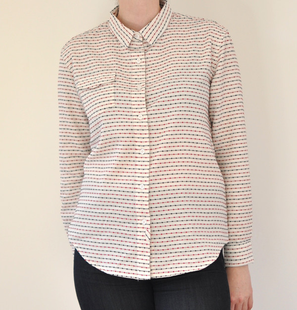 Bridge & Burn "Bird" Red and Blue Stripe Button Up Bridge & Burn "Bird" Red and Blue Stripe Button Up
