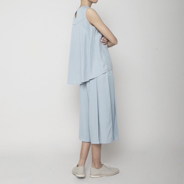 7115 by Szeki Sleeveless Tent Top- Sky Blue SS16 7115 by Szeki Sleeveless Tent Top- Sky Blue SS16