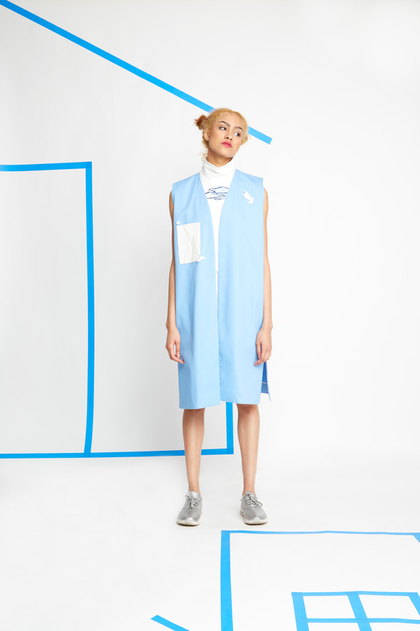 _SCAPES NY Vest With Textile and Pins _SCAPES NY Vest With Textile and Pins