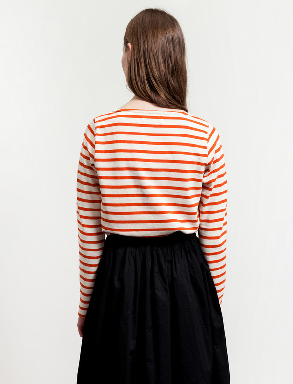 Norse Projects Inge Stripe Ecru/Orange Norse Projects Inge Stripe Ecru/Orange