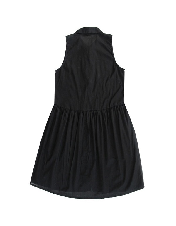 Ali Golden BUTTON-DOWN DRESS - BLACK Ali Golden BUTTON-DOWN DRESS - BLACK
