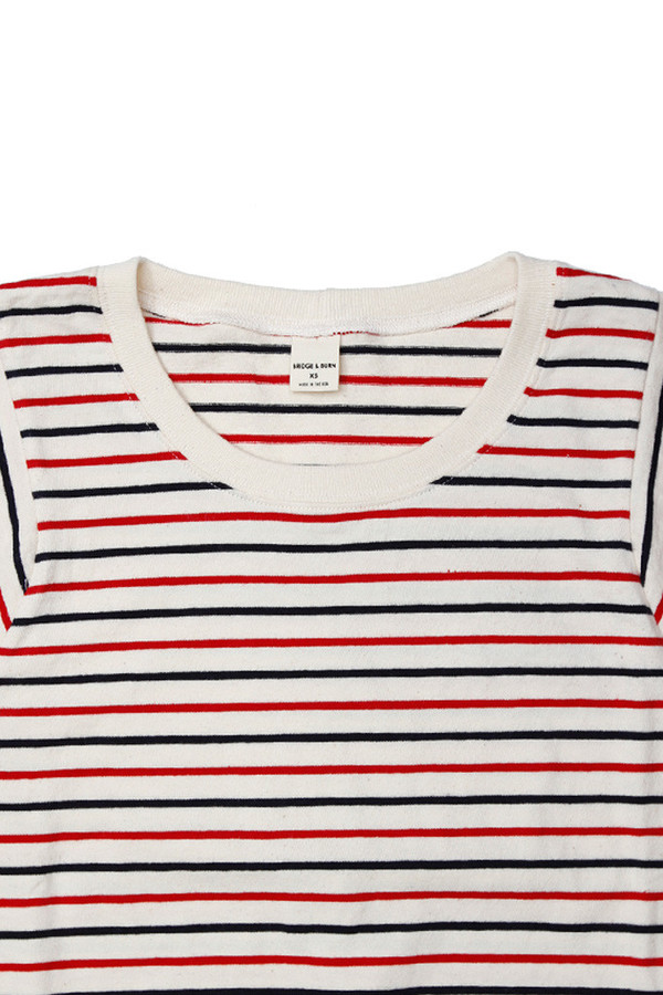 Bridge & Burn Drea Navy and Red Stripe Bridge & Burn Drea Navy and Red Stripe