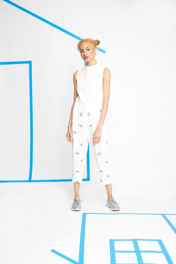 Hagahi Embroidered Silk Pants Hagahi Embroidered Silk Pants