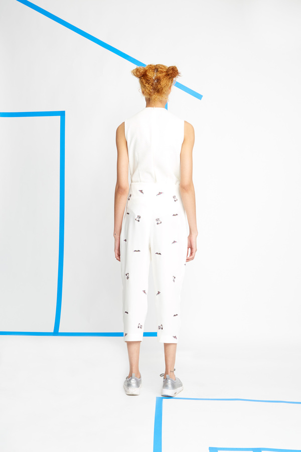 Hagahi Embroidered Silk Pants Hagahi Embroidered Silk Pants