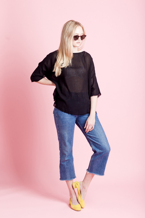BLACK CRANE SQUARE TOP BLACK CRANE SQUARE TOP