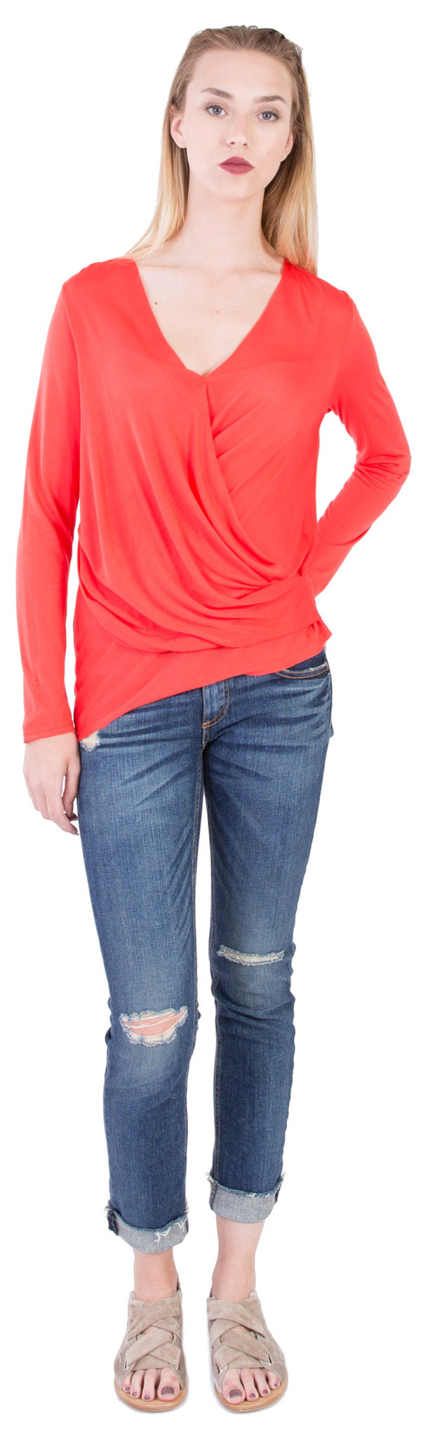Lanston Asymmetrical Surplice Lanston Asymmetrical Surplice