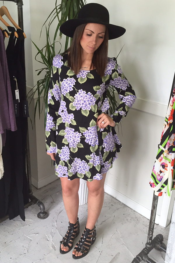 Mink Pink Hydrangea Long Sleeve Dress Mink Pink Hydrangea Long Sleeve Dress