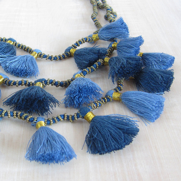 Bluma Project Gia necklace - denim Bluma Project Gia necklace - denim