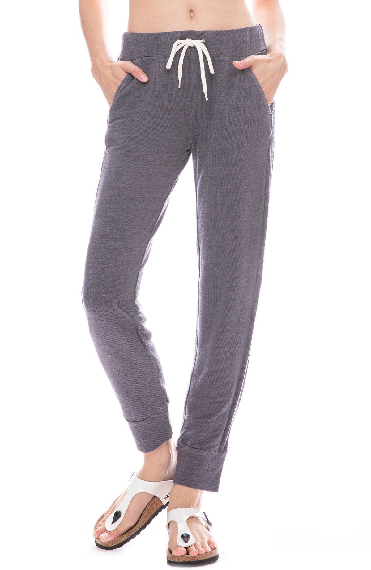 Monrow Sporty Sweatpant with Mesh Sides 