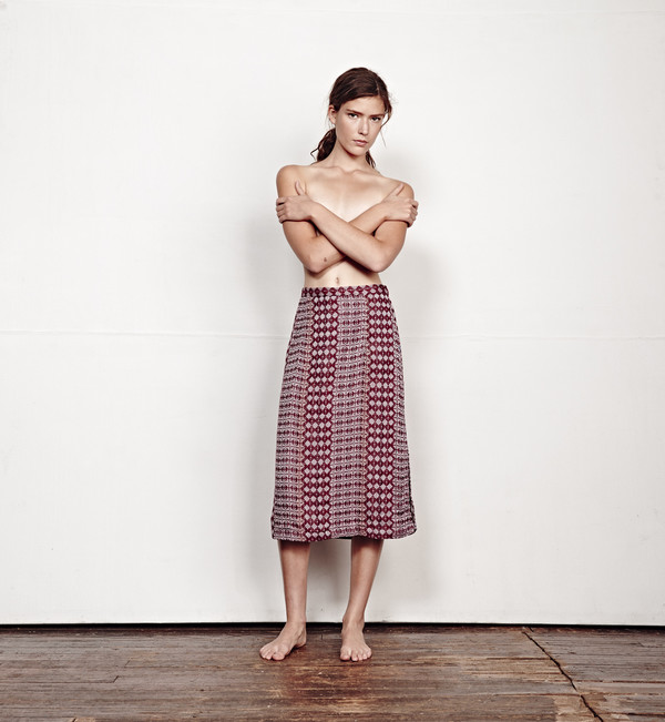 ACE & JIG GALLERY SKIRT - SABLE REVERSIBLE SPREE ACE & JIG GALLERY SKIRT - SABLE REVERSIBLE SPREE