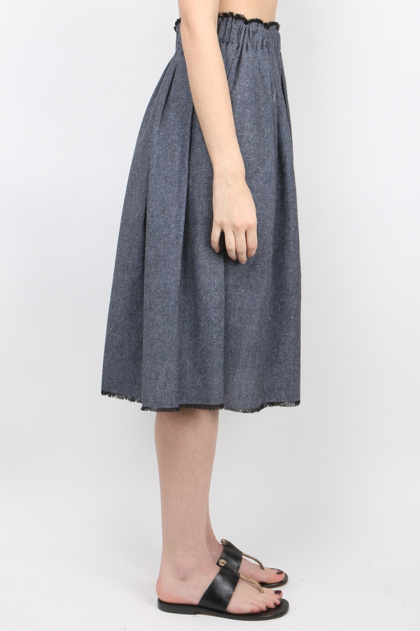 Cathrine Hammel Chambray Skirt Cathrine Hammel Chambray Skirt