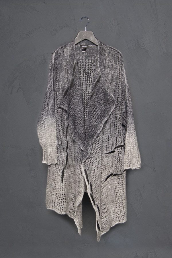 Avant Toi Open Stich Felted Cardigan Avant Toi Open Stich Felted Cardigan