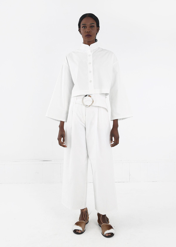 Delfina Balda White Armonia Button Up Delfina Balda White Armonia Button Up