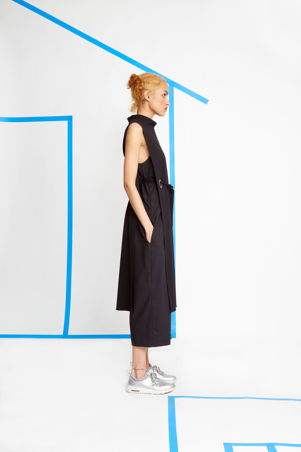 Wolcott-Takemoto Black Jumon Dicky Dress Wolcott-Takemoto Black Jumon Dicky Dress