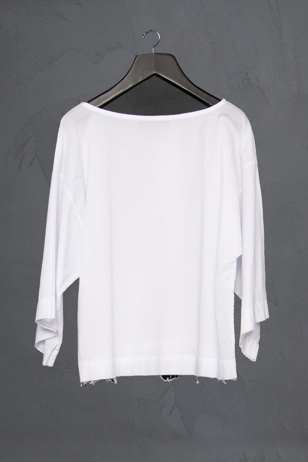KES Cropped Raw Edge Top KES Cropped Raw Edge Top