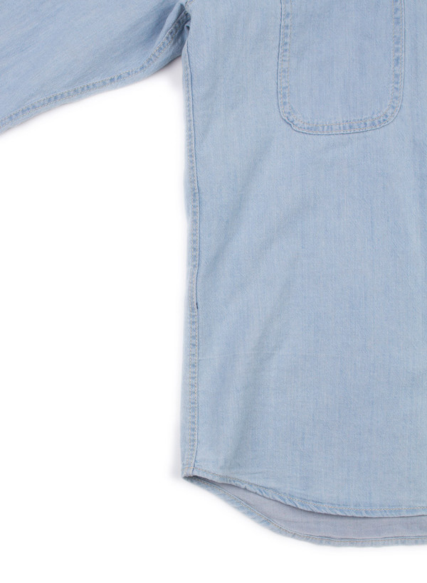 Men's Bleu De Paname Chemise 2 Poches Bleached Men's Bleu De Paname Chemise 2 Poches Bleached