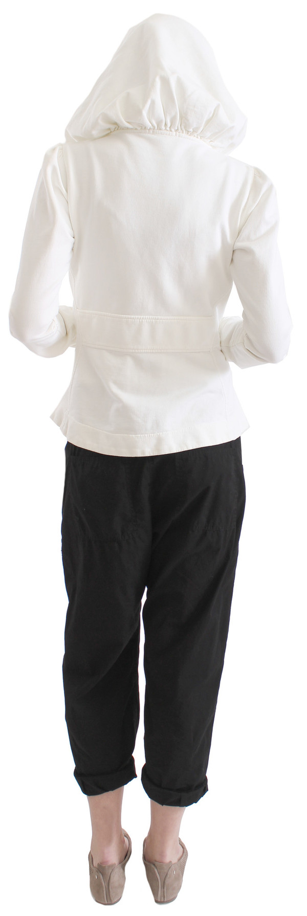 Prairie Underground Cloak Hoodie in White Prairie Underground Cloak Hoodie in White