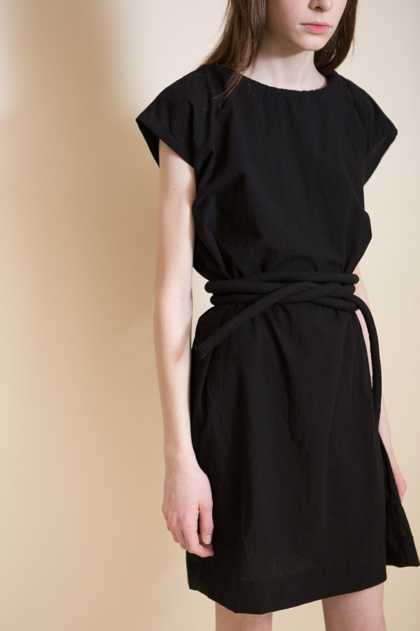 Uzi NYC Piped Dress / Black Uzi NYC Piped Dress / Black